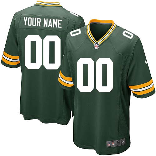 Nike Green Bay Packers Customized Green Stitched Youth NFL Jersey